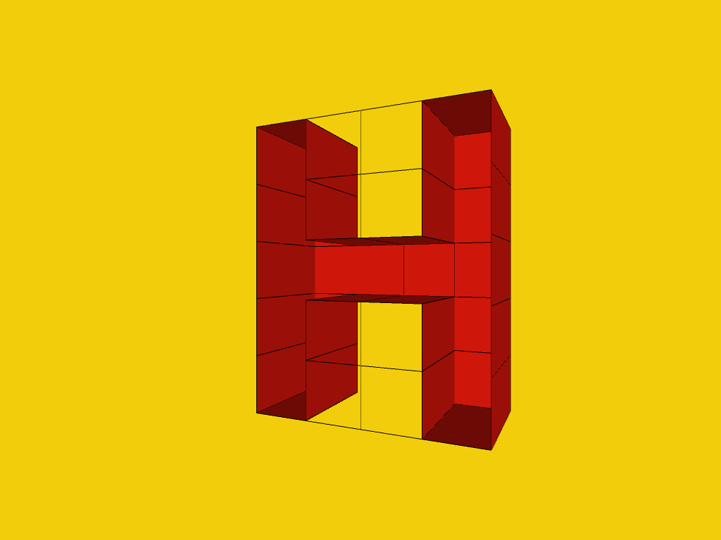Extruded H plane